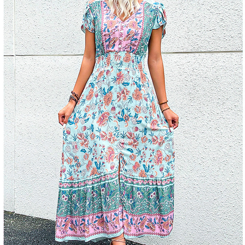 Robe d'Été Folk Bloom