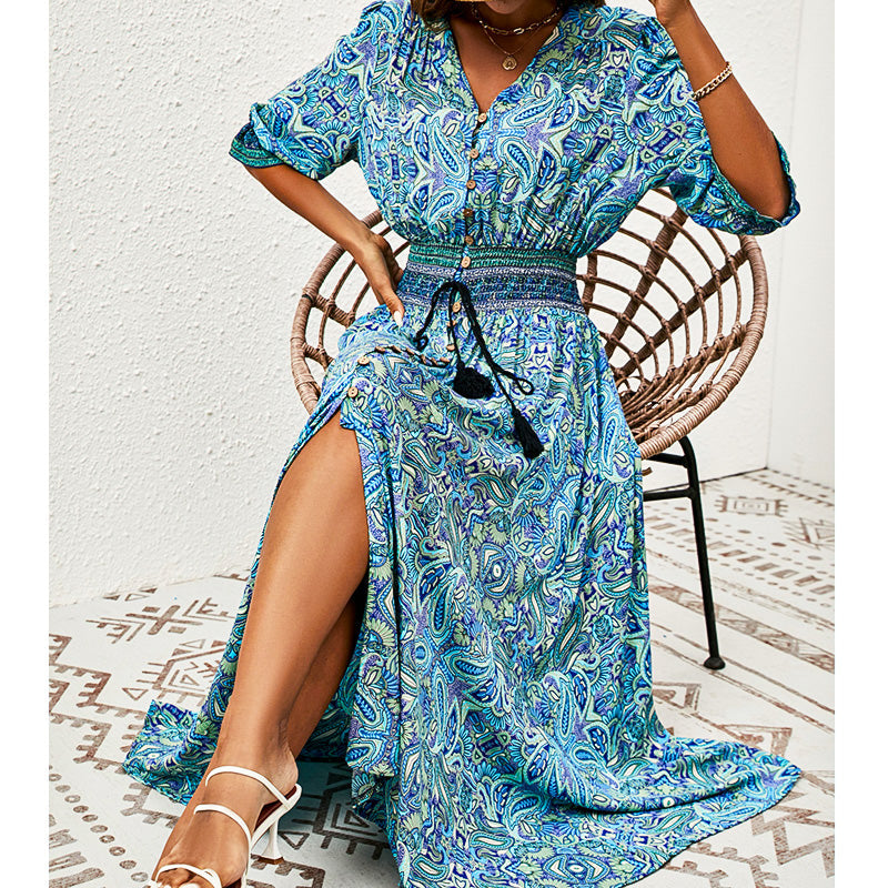 Josiane | Robe Maxi Breeze en Grès