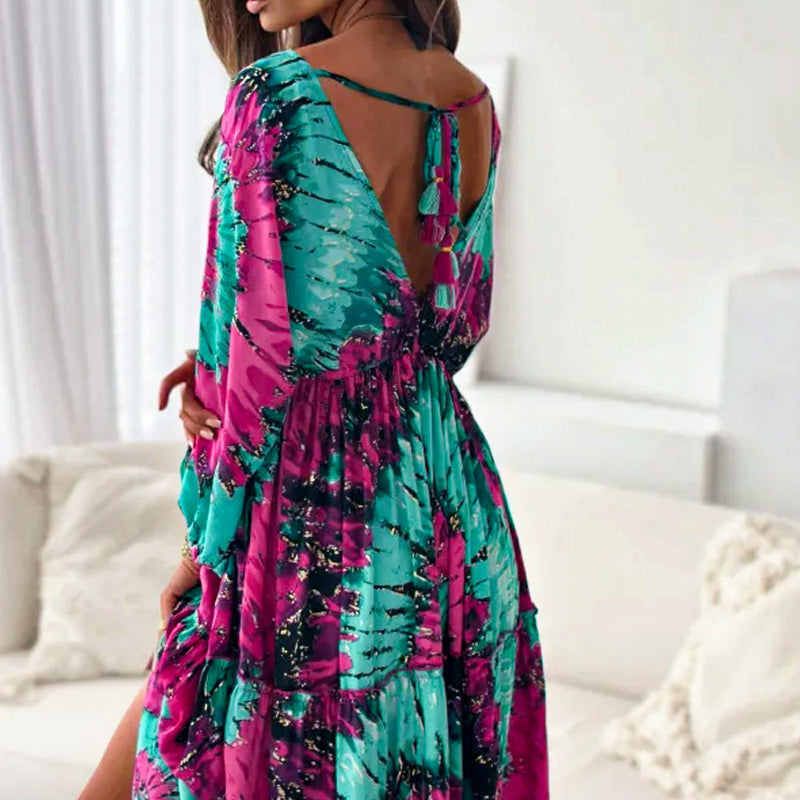 Robe Maxi Sunset Swirl