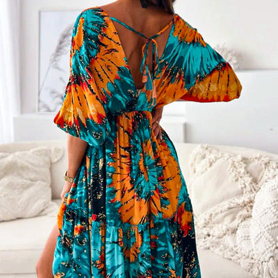 Robe Maxi Sunset Swirl