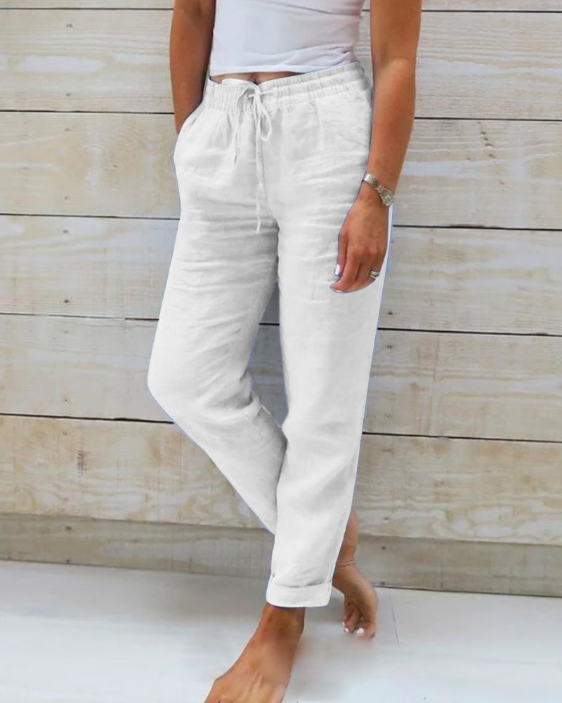 Susan | Pantalons Légers Élastiques