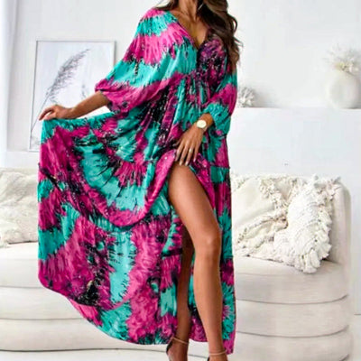 Robe Maxi Sunset Swirl