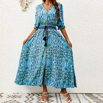 Josiane | Robe Maxi Breeze en Grès
