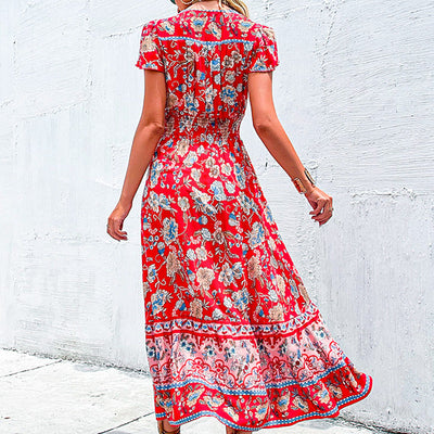 Robe d'Été Folk Bloom