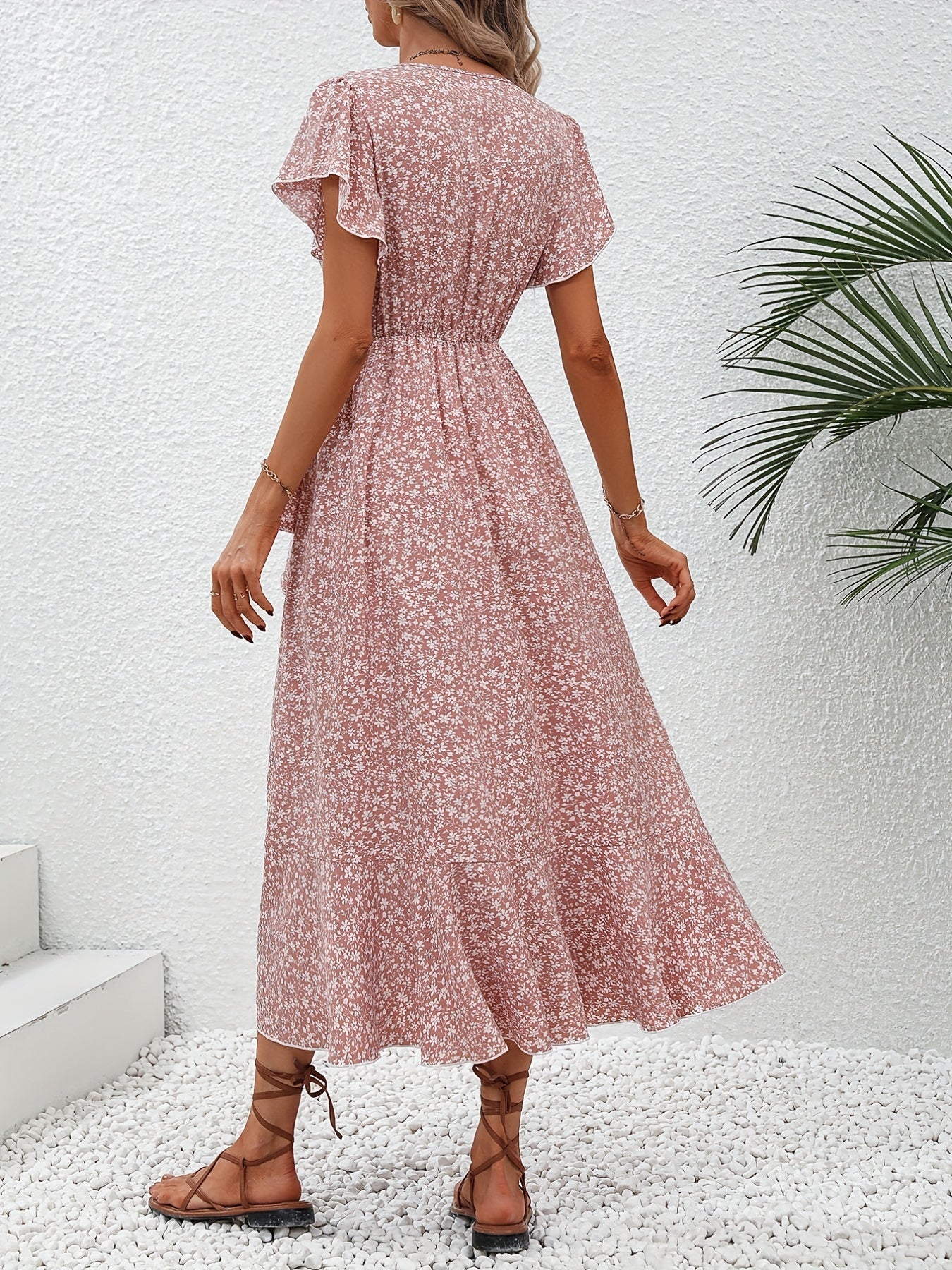 Janine | Robe Florale Petite Élégante