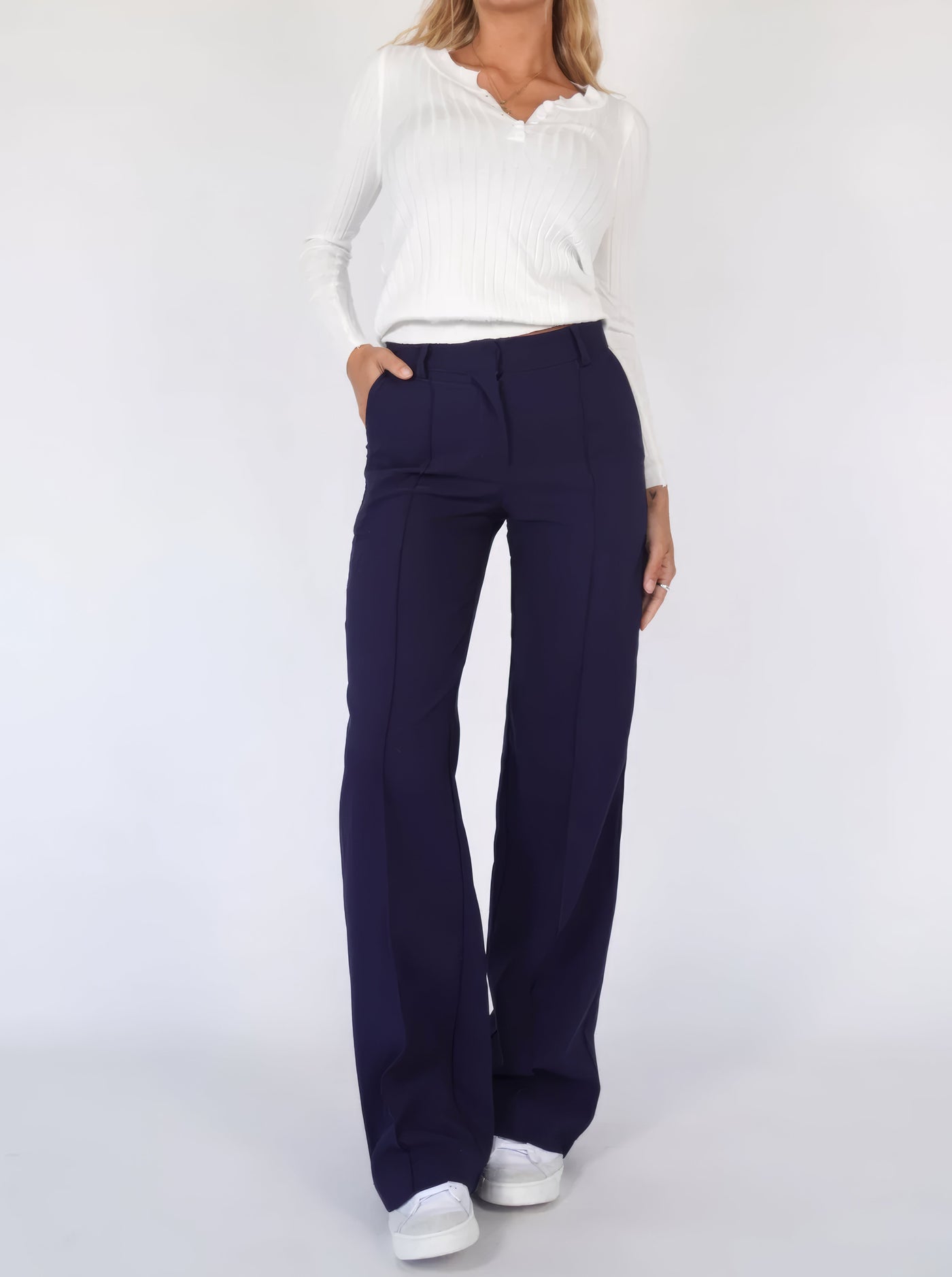 Lena | Pantalon Large Décontracté