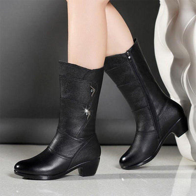 Brielle | High Boots With Pull-On Zip