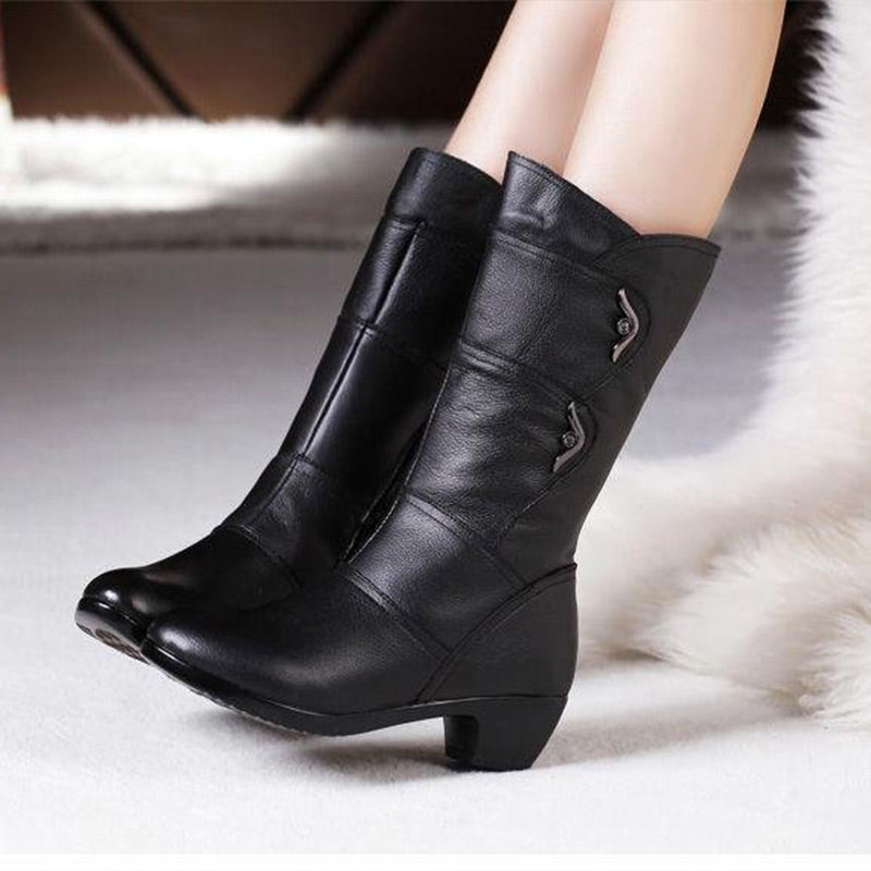 Brielle | High Boots With Pull-On Zip