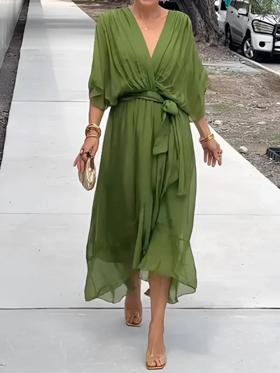Sofia™  | Robe Midi Wrap Intemporelle
