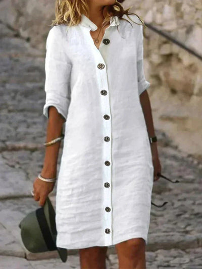 Amalia | Robe avec fermeture à boutons