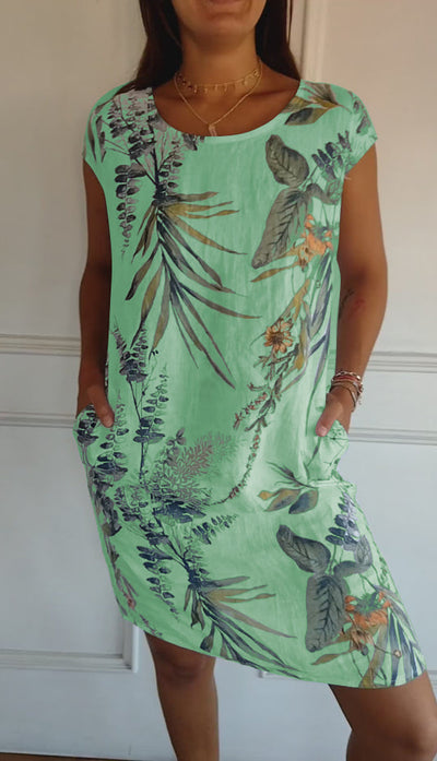 Annelym - Robe confortable à col rond