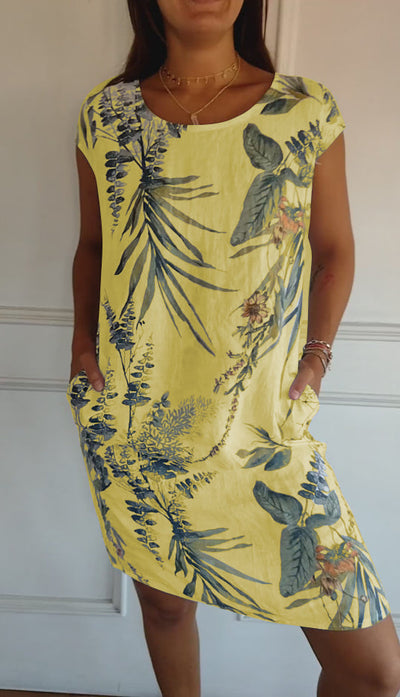 Annelym - Robe confortable à col rond
