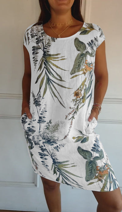 Annelym - Robe confortable à col rond