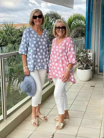 Chloe | Blouse V-Neck Élégante