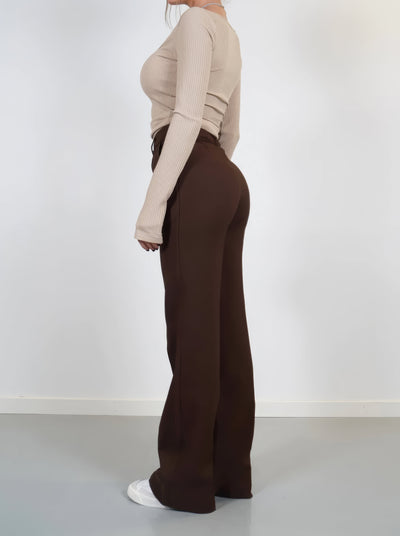 Lena | Pantalon Large Décontracté