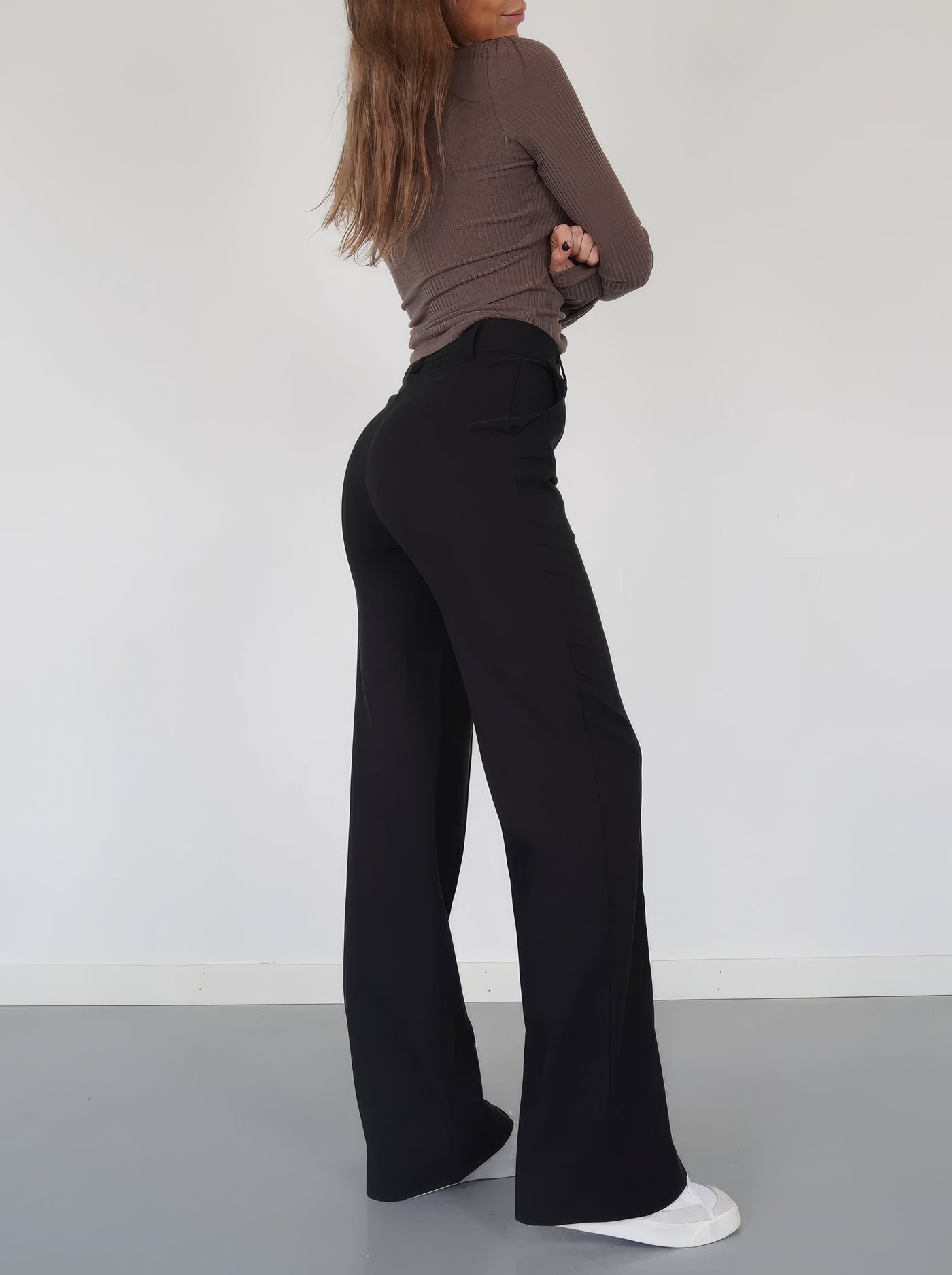 Lena | Pantalon Large Décontracté