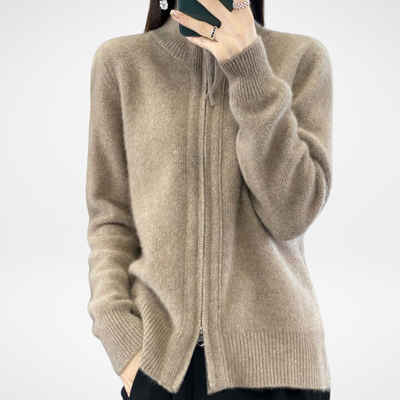 Giovana | Cardigan Maille Zippée
