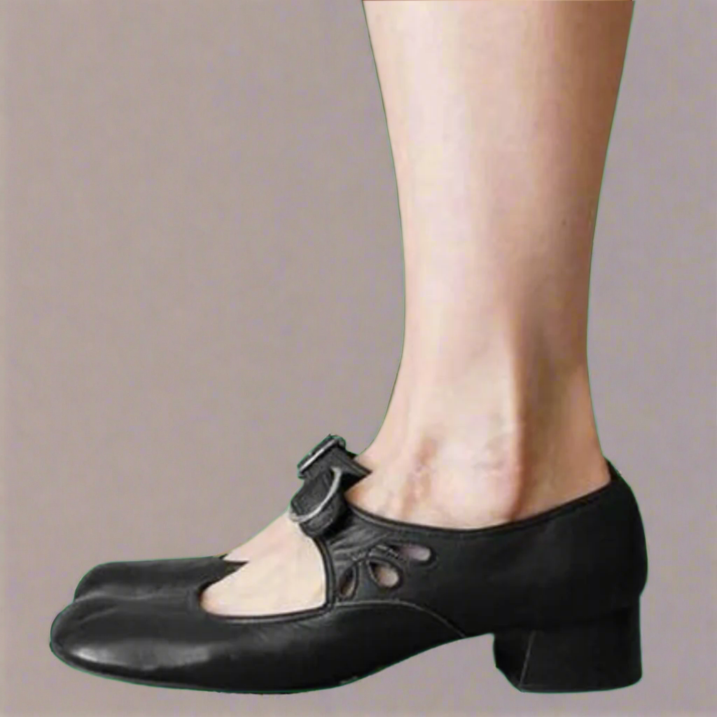 Denisa | Sandale en cuir orthostatique avec un confortable talon compensé