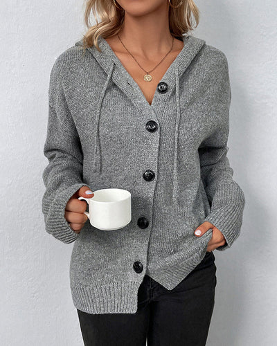 Muriel | Cardigan à Capuche Lacet