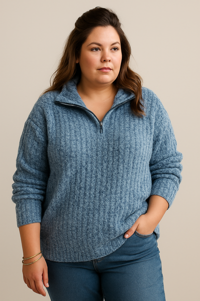 Jade | Pull Zip Demi Élégant et Polyvalent