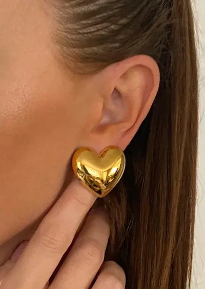 Sienna | Clous d'Oreilles en Forme de Cœur