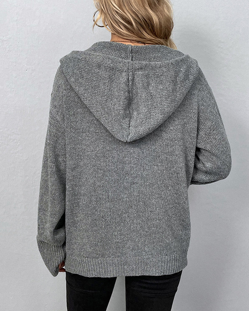 Muriel | Cardigan à Capuche Lacet