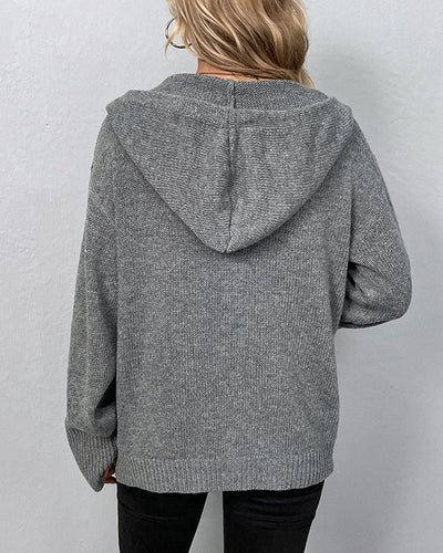 Muriel | Cardigan à Capuche Lacet