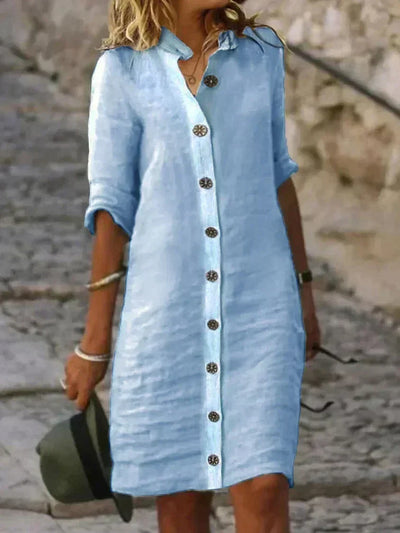 Amalia | Robe avec fermeture à boutons