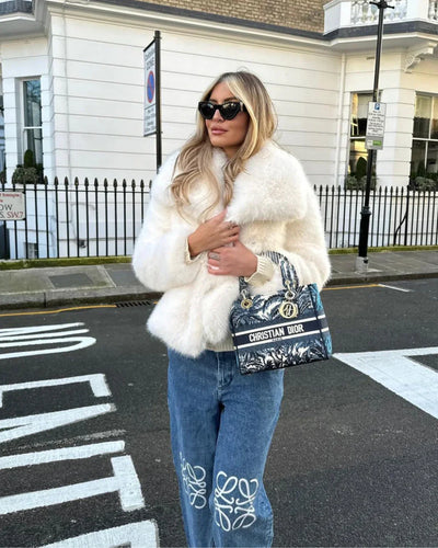 Alena | Manteau en Fausse Fourrure Élégant