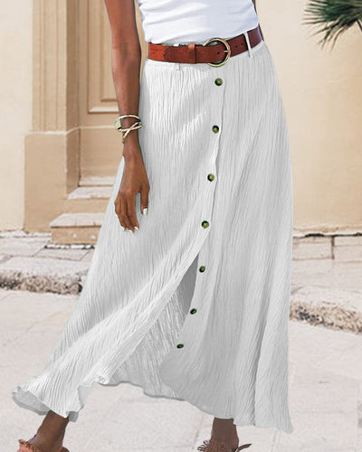 Syndy™ | Jupe Boutonnée Flottante