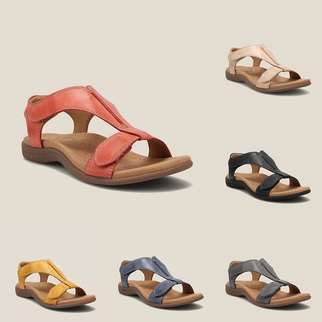 Giulia - Sandales orthopédiques en cuir décontractées