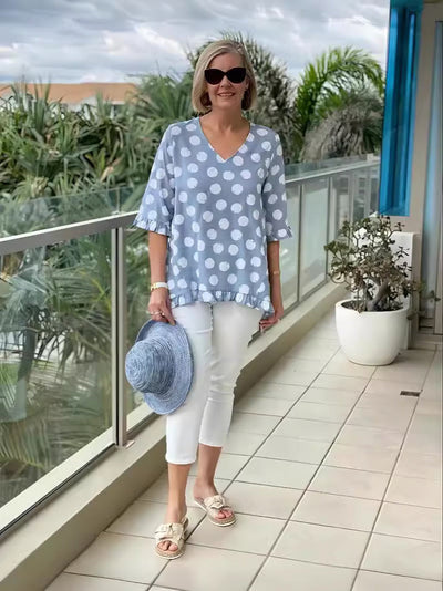 Chloe | Blouse V-Neck Élégante
