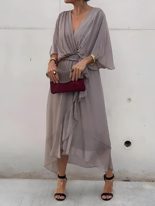 Sofia™  | Robe Midi Wrap Intemporelle