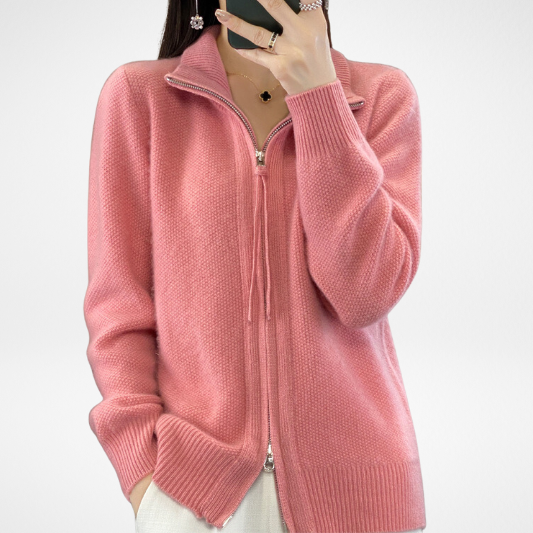 Giovana | Cardigan Maille Zippée
