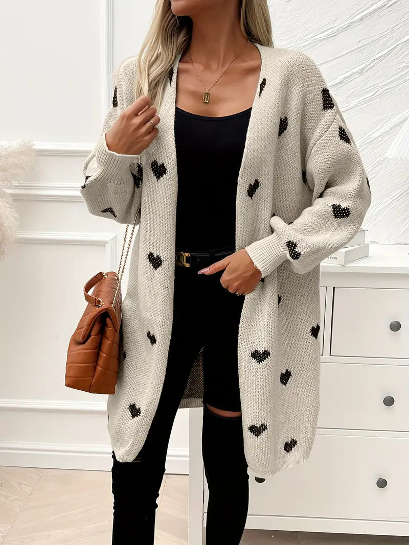 Mireille | Cardigan Motif Cœur