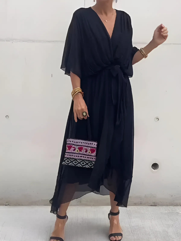 Sofia™  | Robe Midi Wrap Intemporelle