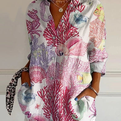 Diane | Blouse Artistique Élégante