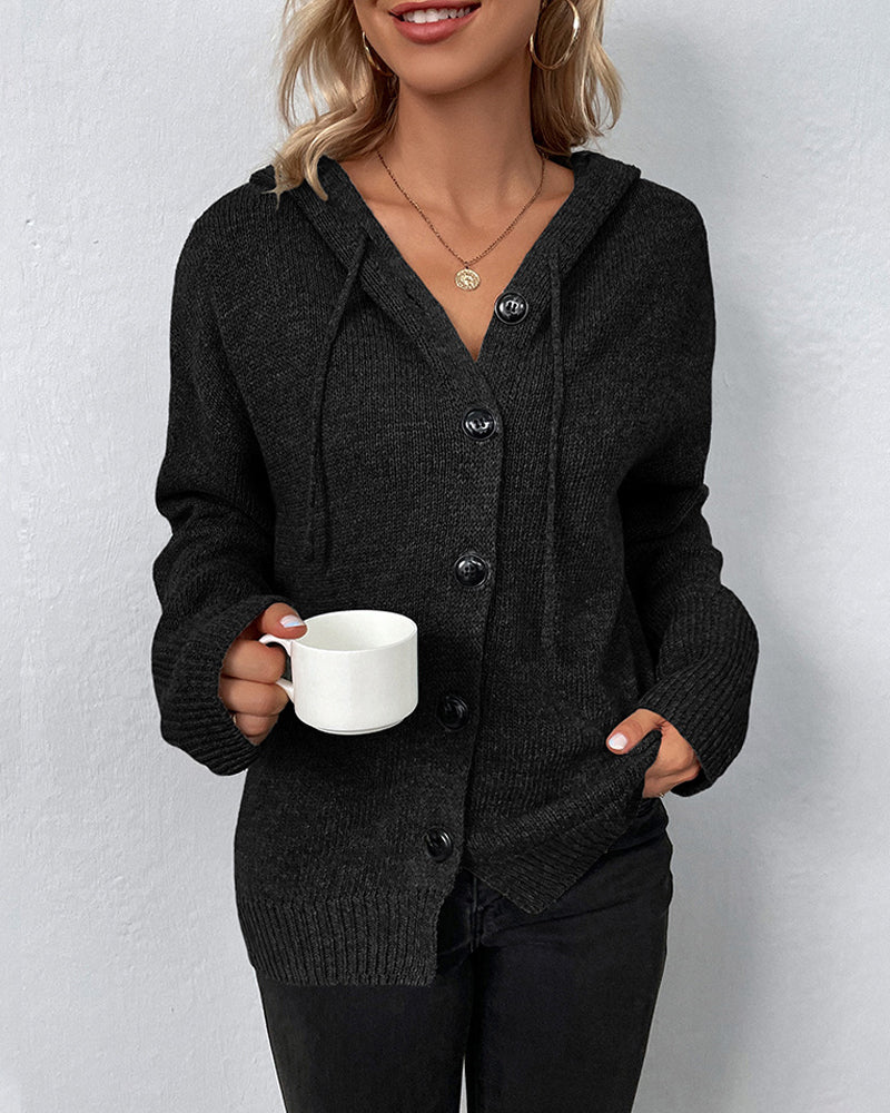 Muriel | Cardigan à Capuche Lacet