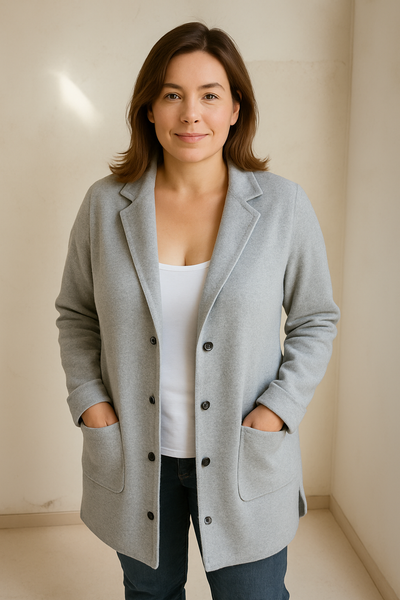 Jacqueline | Veste Décontractée avec Capuche et Boutons