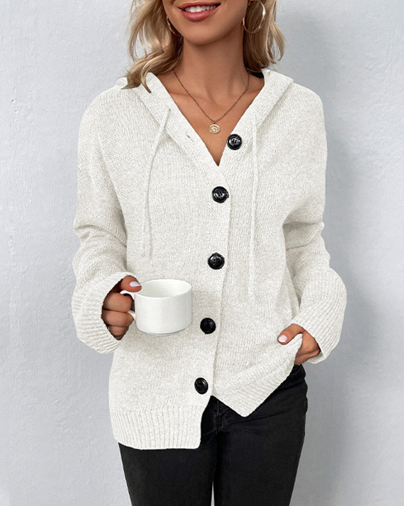 Muriel | Cardigan à Capuche Lacet