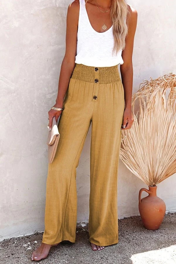 Riana™ | Pantalon Taille Haute Détendu