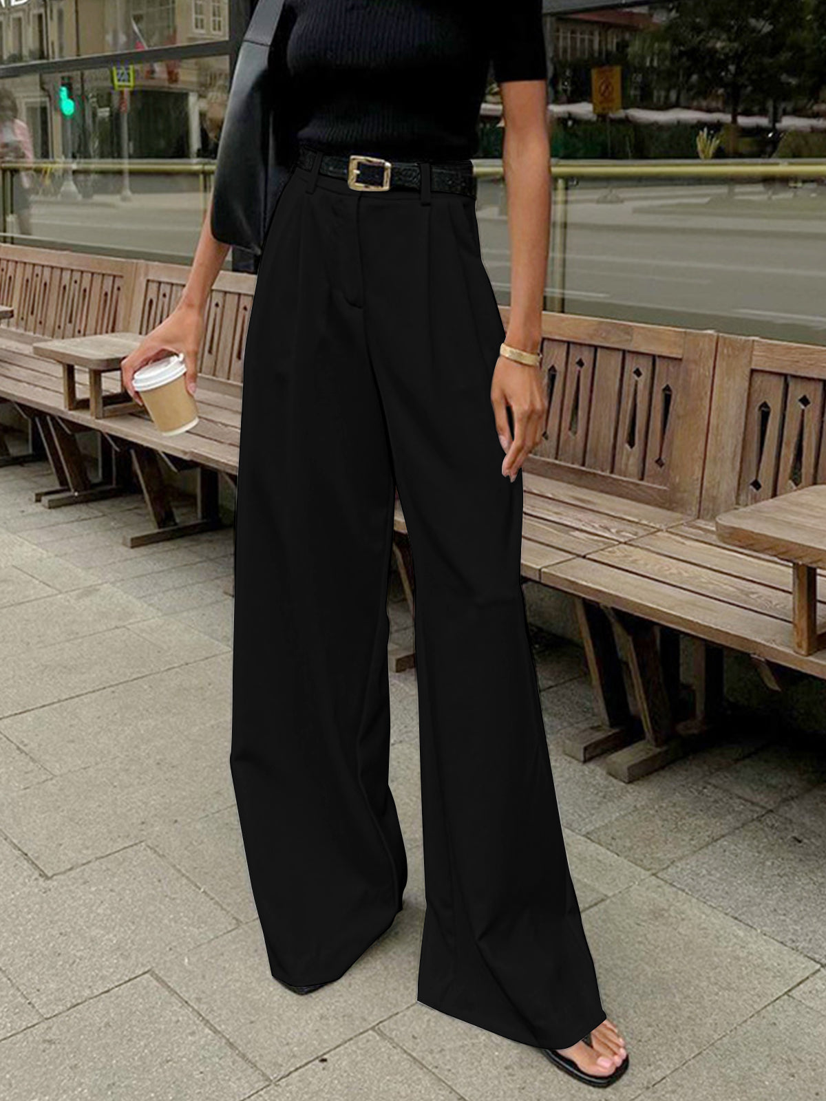 Theodora | Pantalon à Jambes Larges