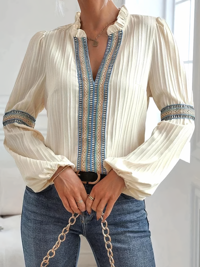 Valerie | Superbe Blouse à Col V