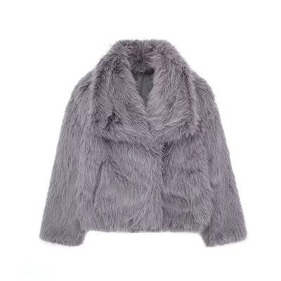 Alena | Manteau en Fausse Fourrure Élégant
