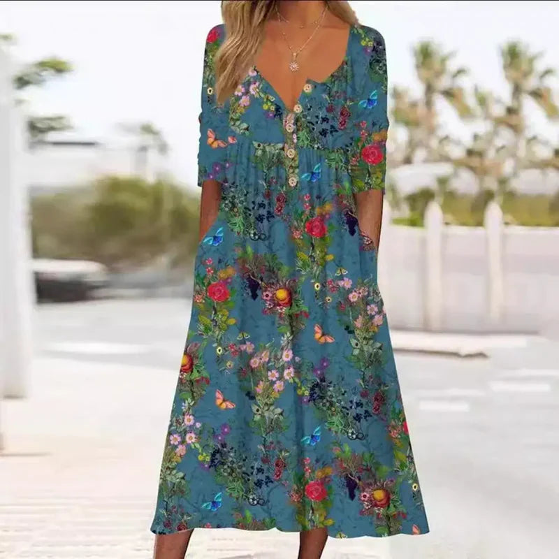 Modelia™ | Robe Élégante Cachant Le Ventre