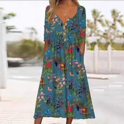Modelia™ | Robe Élégante Cachant Le Ventre