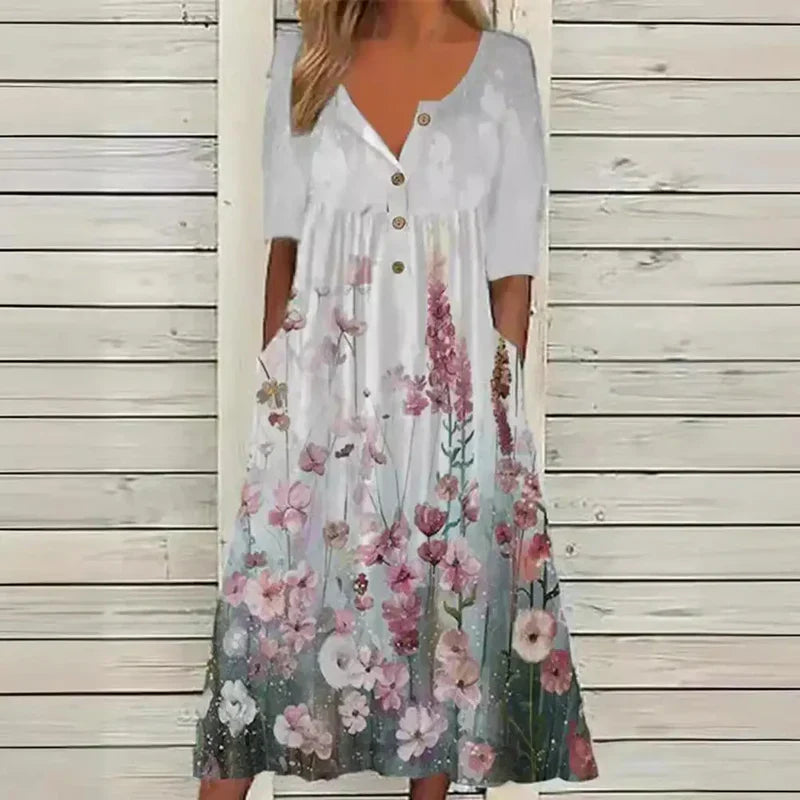 Modelia™ | Robe Élégante Cachant Le Ventre