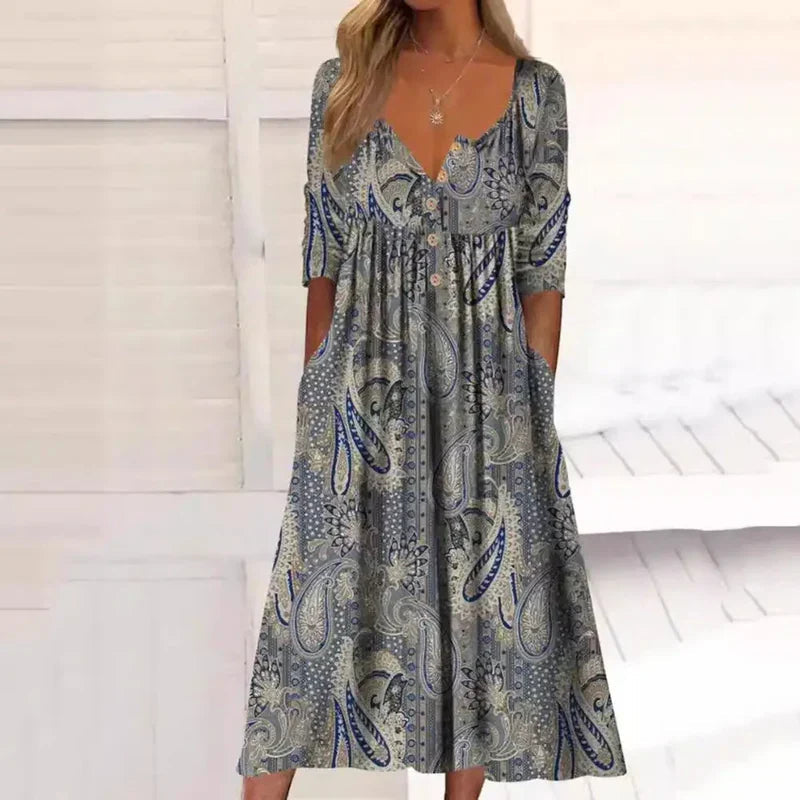 Modelia™ | Robe Élégante Cachant Le Ventre