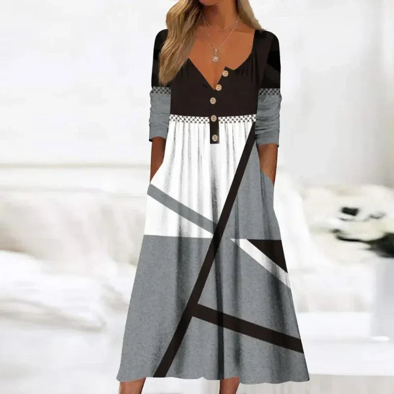 Modelia™ | Robe Élégante Cachant Le Ventre