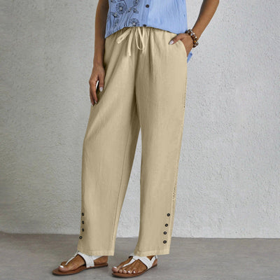 Celena™ | Pantalon Boutonné Sans Effort